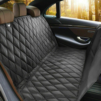 Premium Waterproof Hammock-Style Back Seat Cover for Pets - Dog and Cat Auto Protector