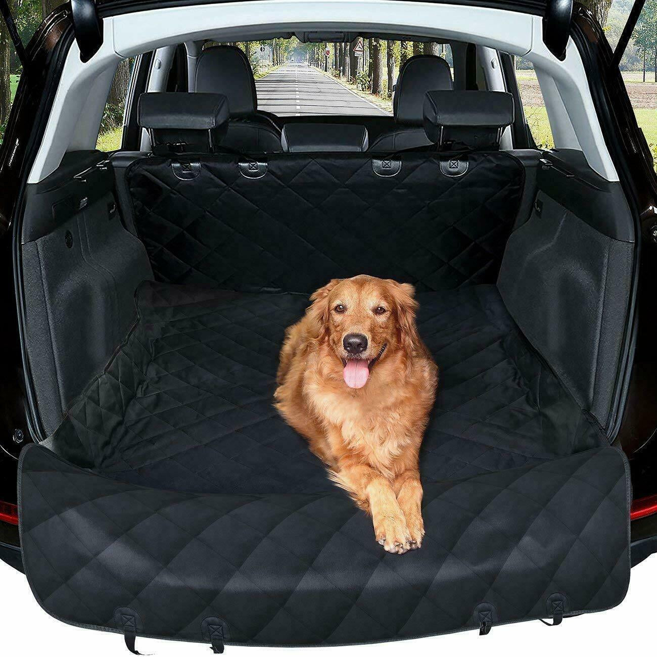 Premium Waterproof Hammock-Style Back Seat Cover for Pets - Dog and Cat Auto Protector