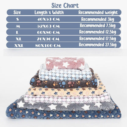 Premium Thermal Fleece Pet Blanket for Cats and Dogs - Soft and Cozy Bed Mat
