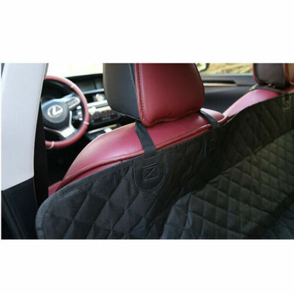 Premium Waterproof Hammock-Style Back Seat Cover for Pets - Dog and Cat Auto Protector